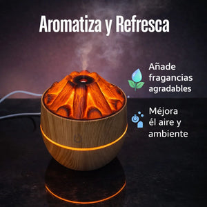 VENTILADOR RGB RECARGABLE + MINI HUMIDIFICADOR